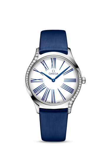 Omega De Ville Trésor 36 Stainless Steel / White Roman / Fabric